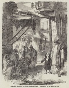 Bazar de légumes à Sirinagur, Cachemire - William Carpenter